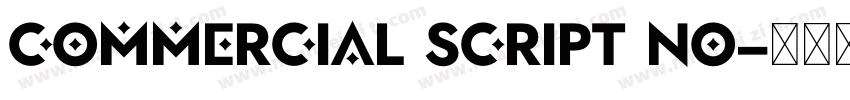 Commercial Script No字体转换